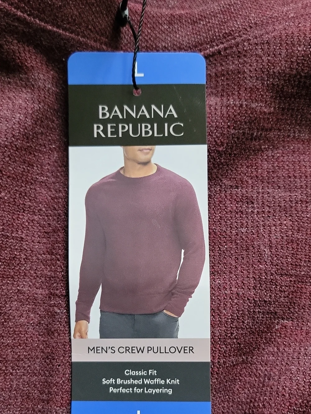 Banana Republic New With Tags Crewneck Sweatshirt in Deep Plum